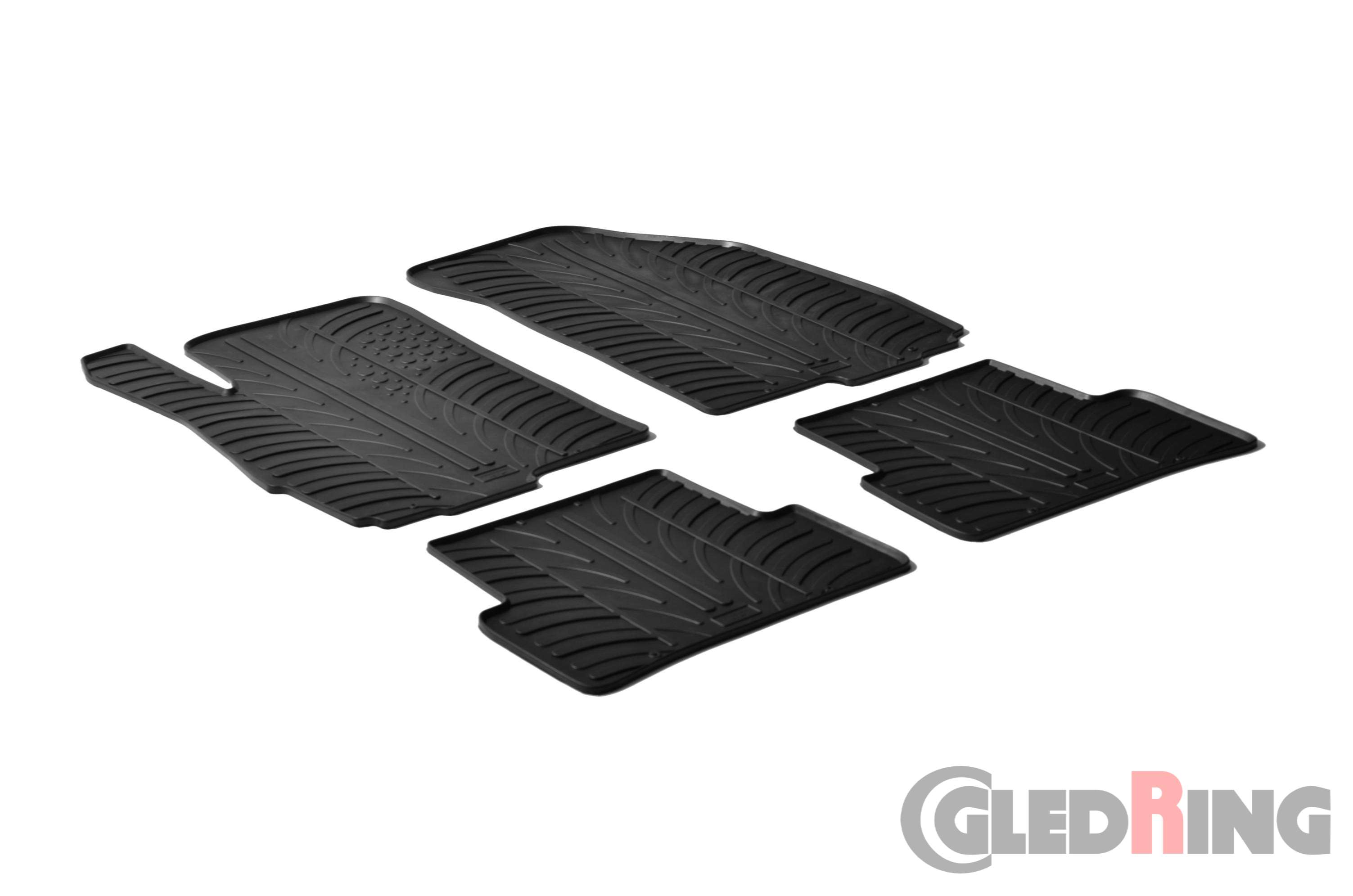 Original Gledring Passform Fußmatten Gummimatten 4 Tlg. - CHERVOLET Aveo 2011-> 5 Türig